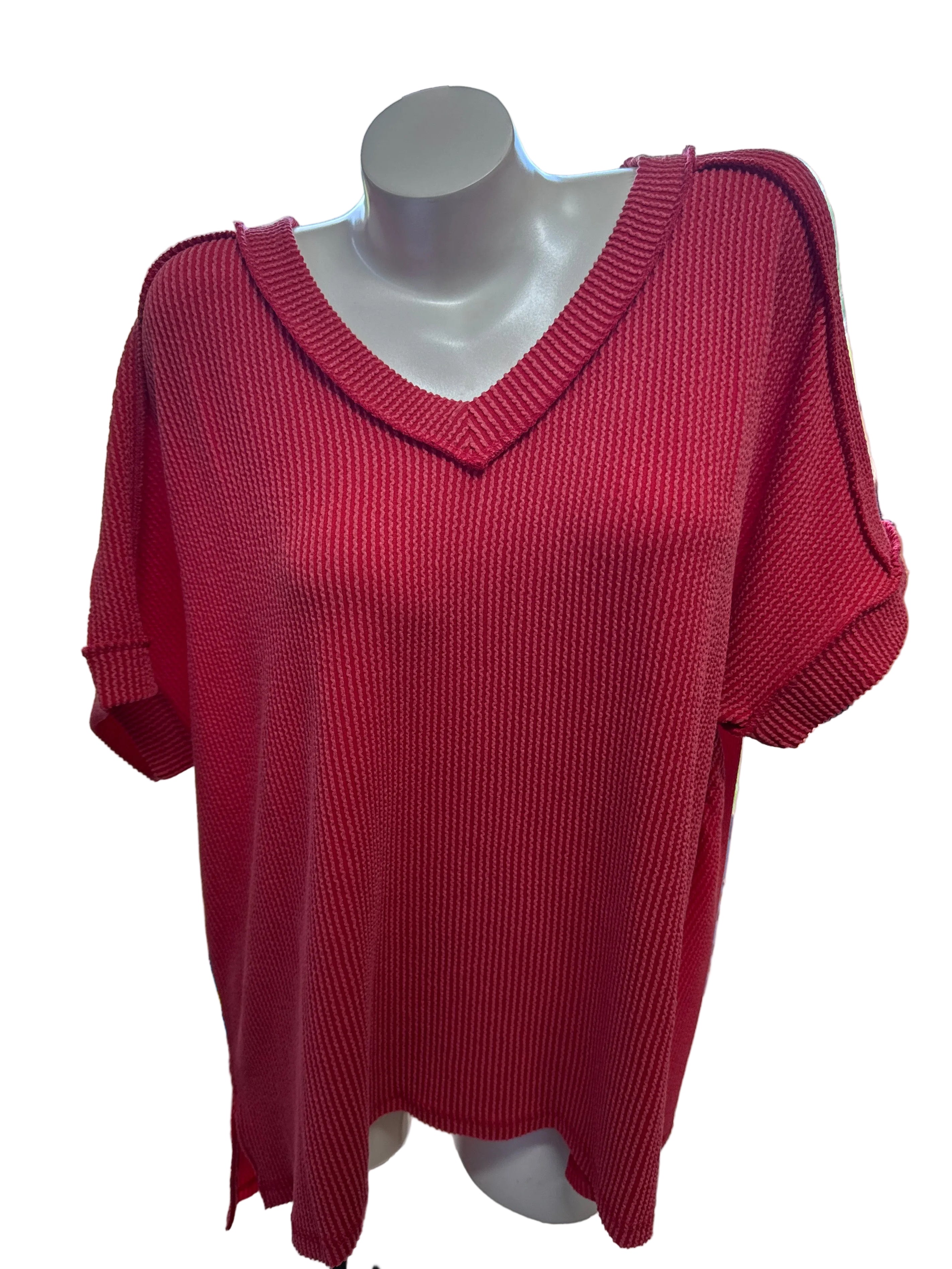 Zenana Ribbed Tunic (Plus)
