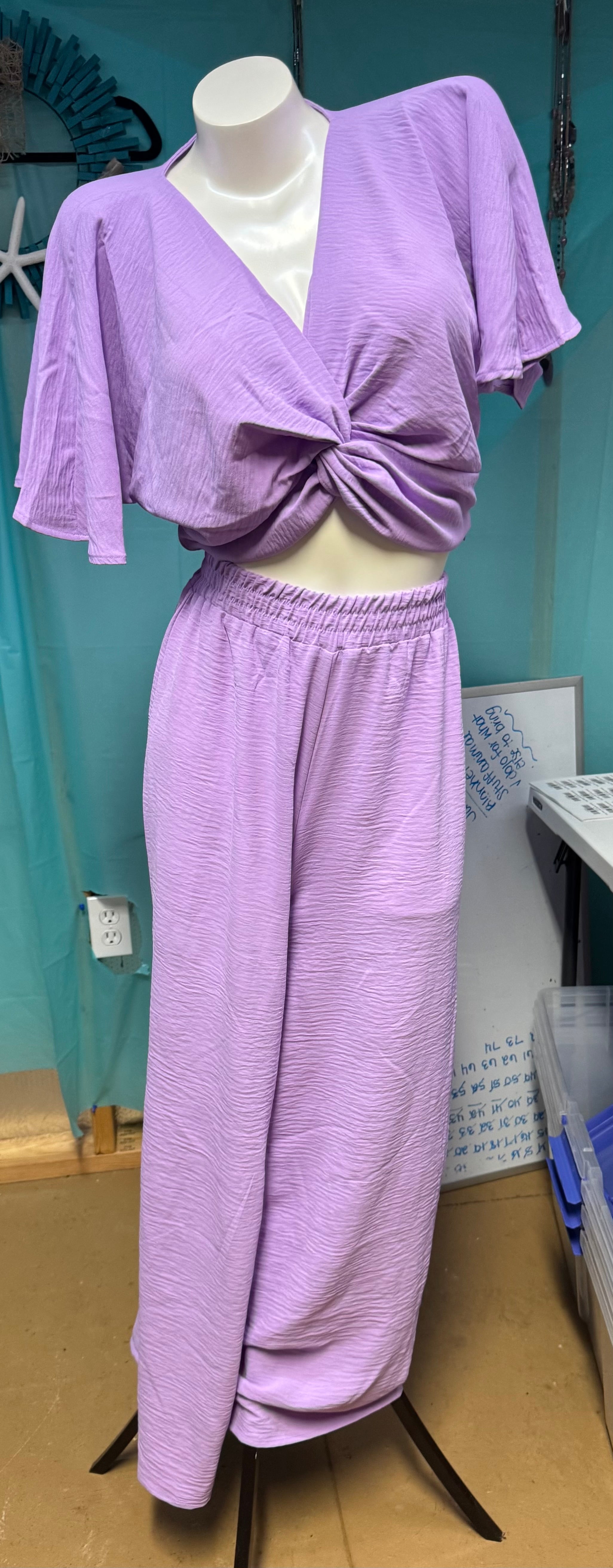 Zenana 2-piece purple set