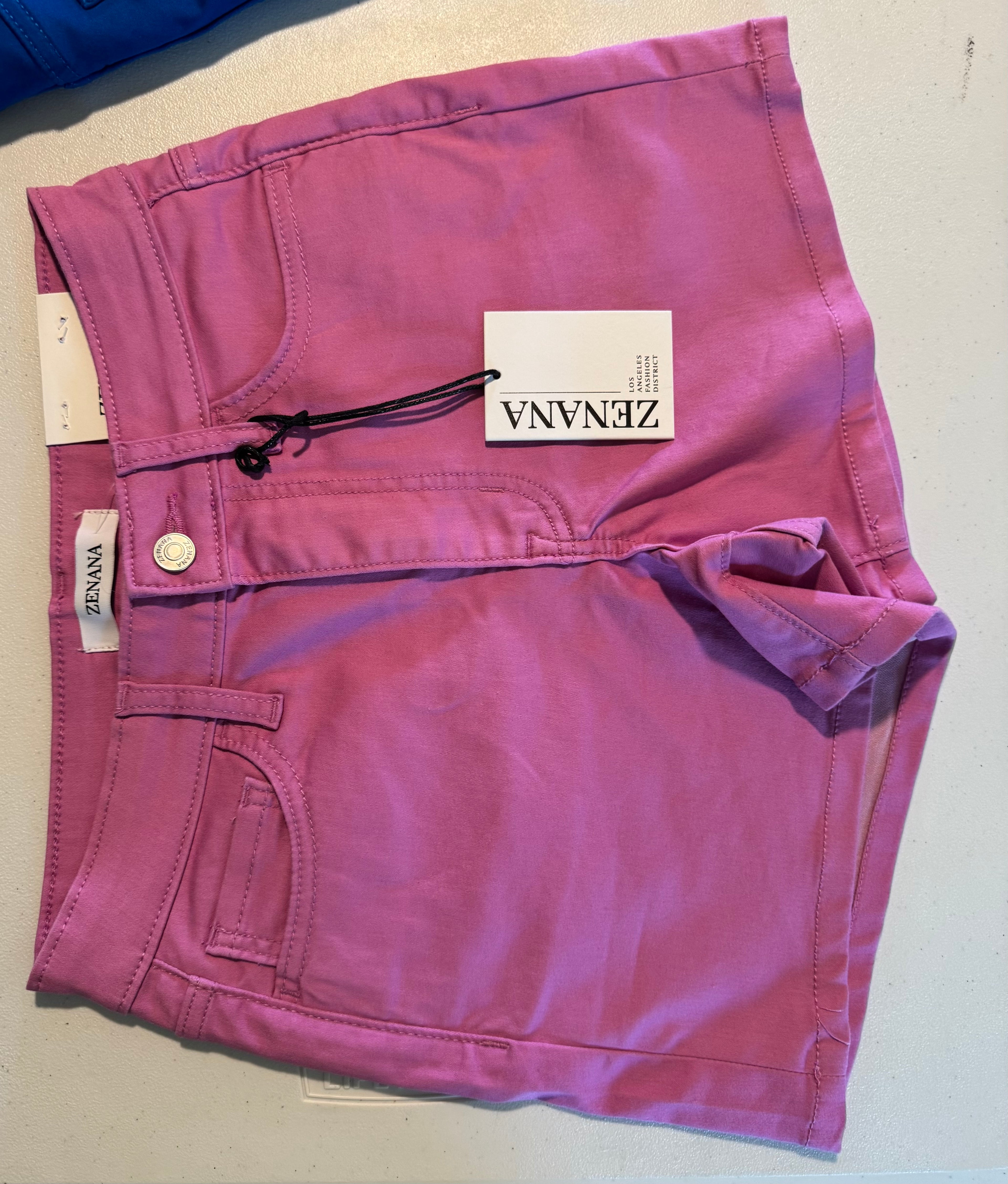 Zenana Pink stretch short