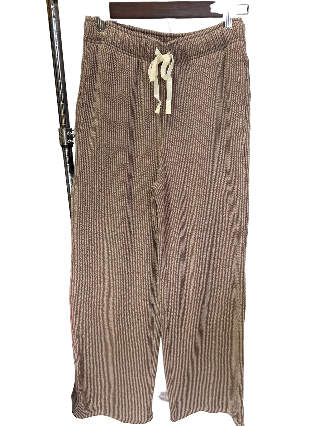 Zenana ribbed pant set