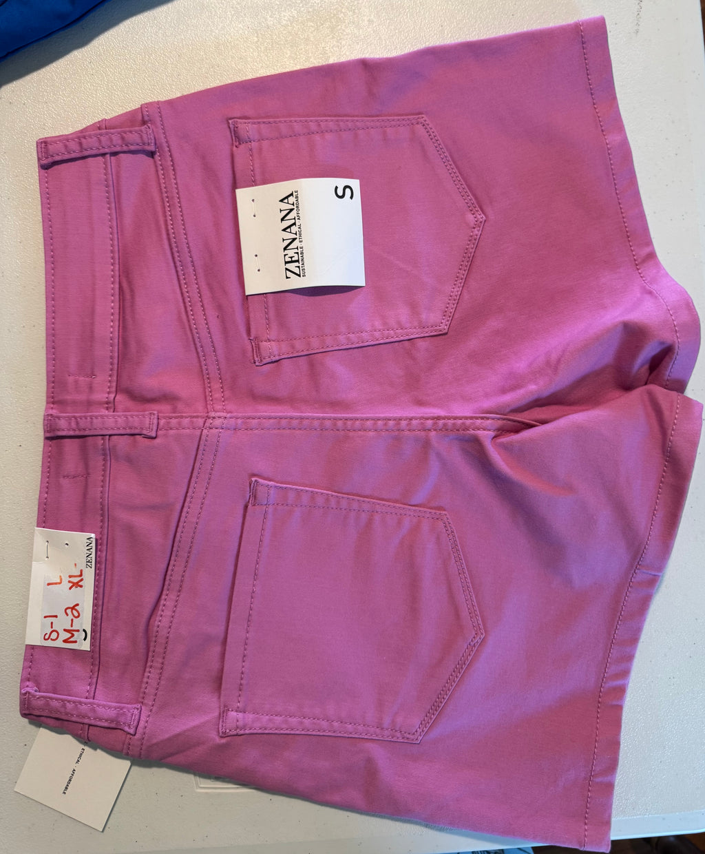 Zenana Pink stretch short