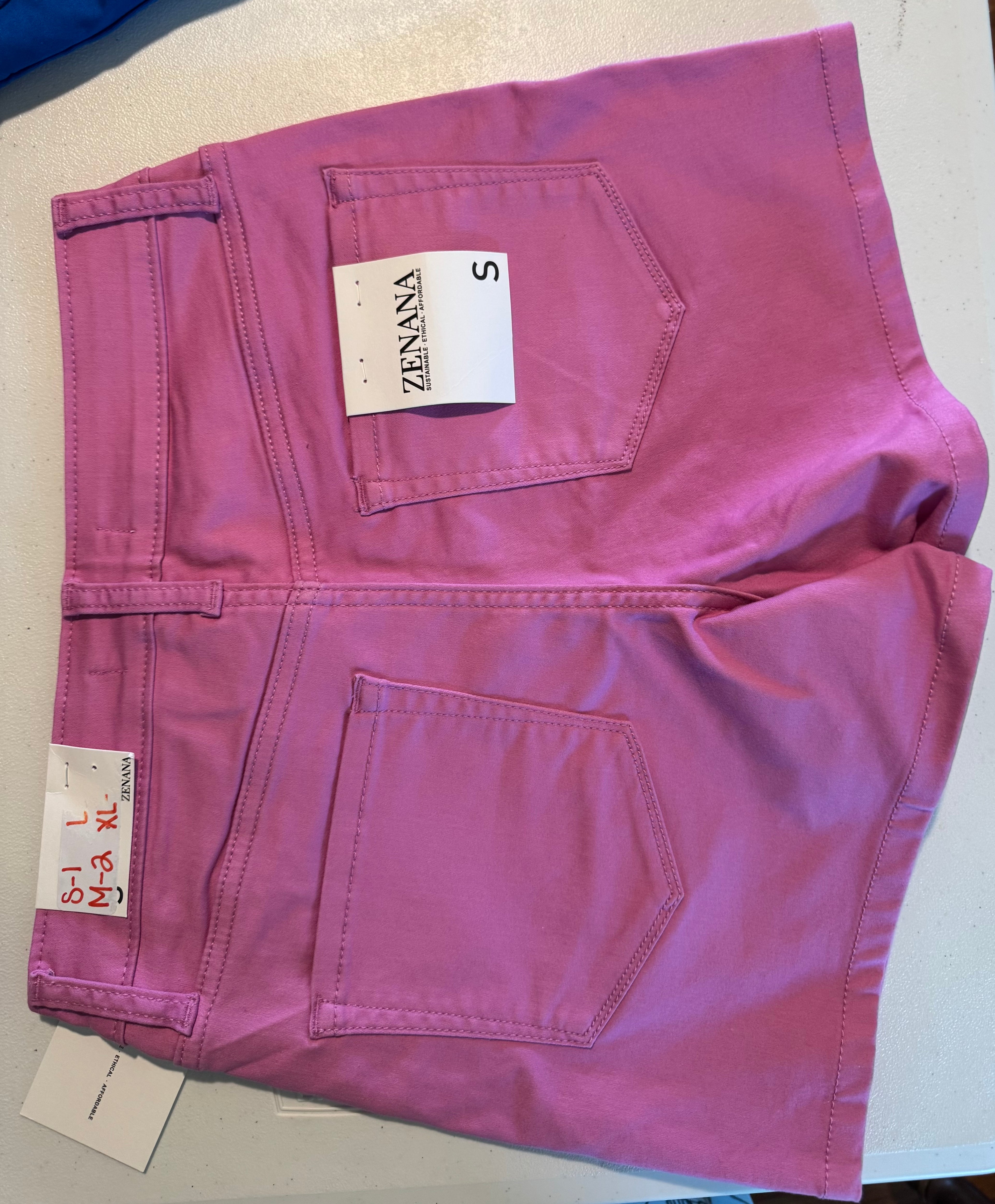 Zenana Pink stretch short