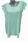 BE Stage Flutter Sleeve Tank Plus Size