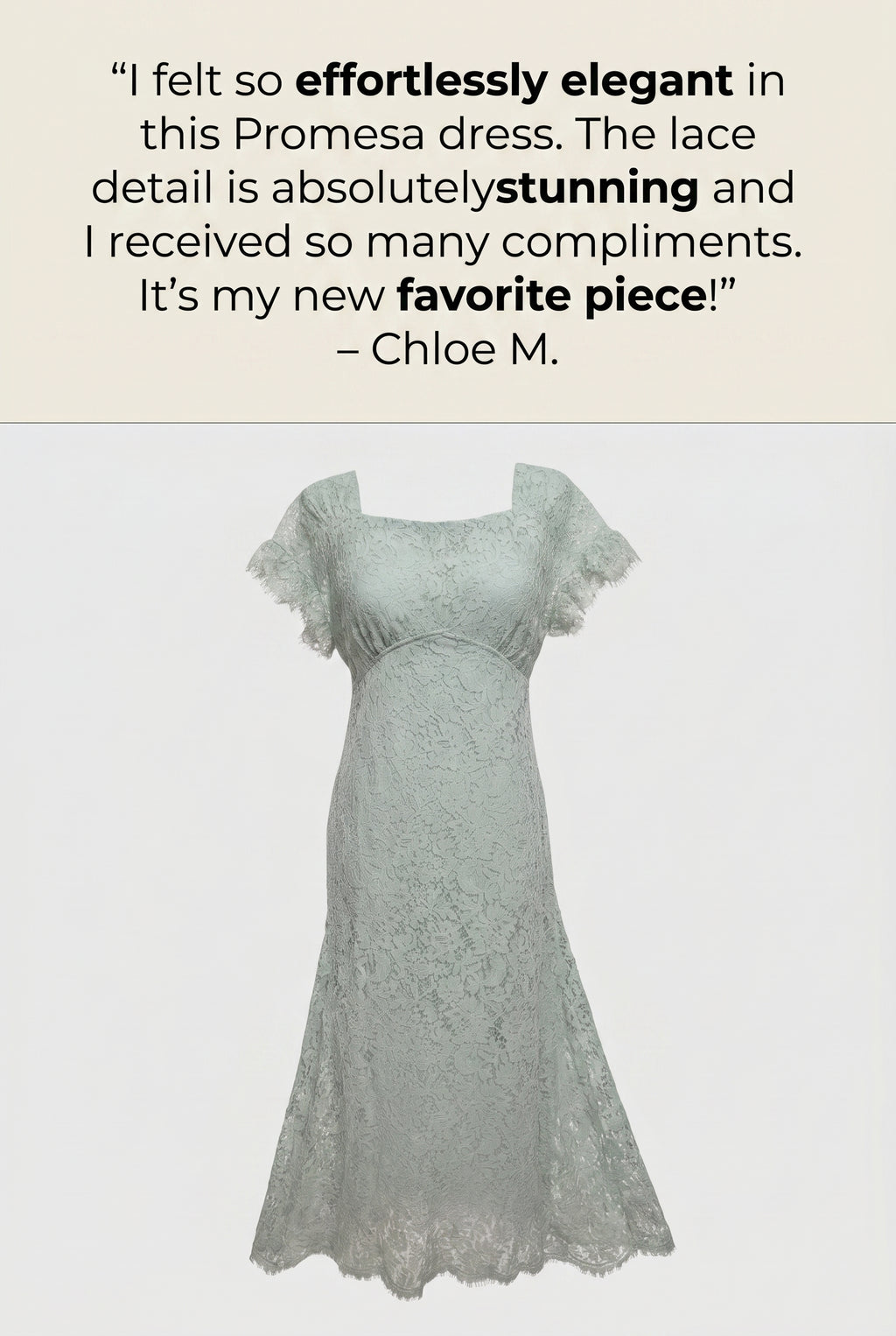 Promesa Maxi Lace tie dress