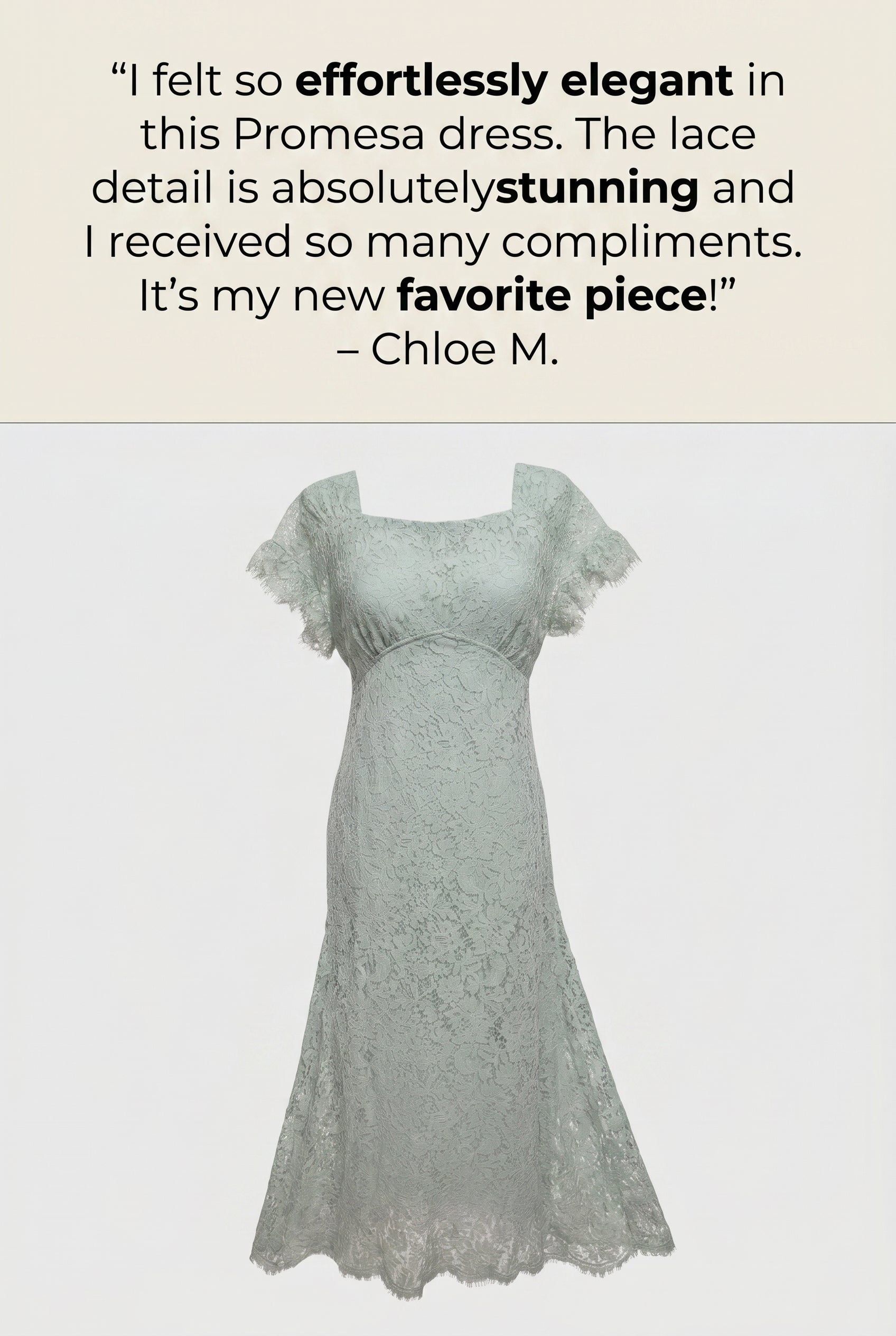 Promesa Maxi Lace tie dress