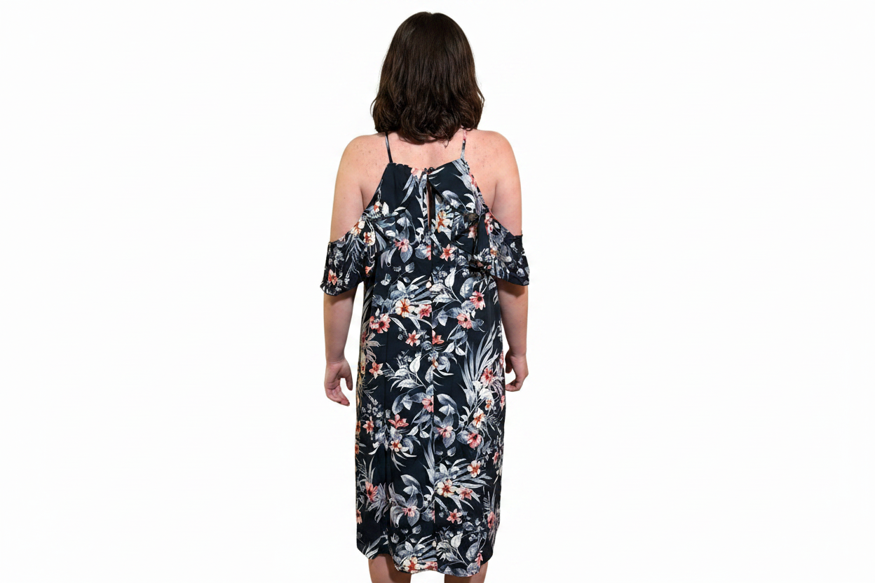 Hailey & Co Floral Dress - White Background 2