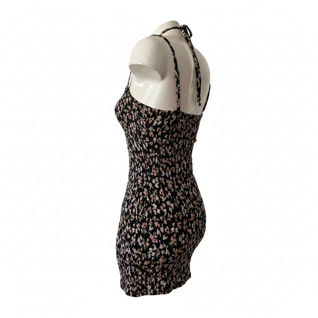 Flower Tank Dress - White Background 3