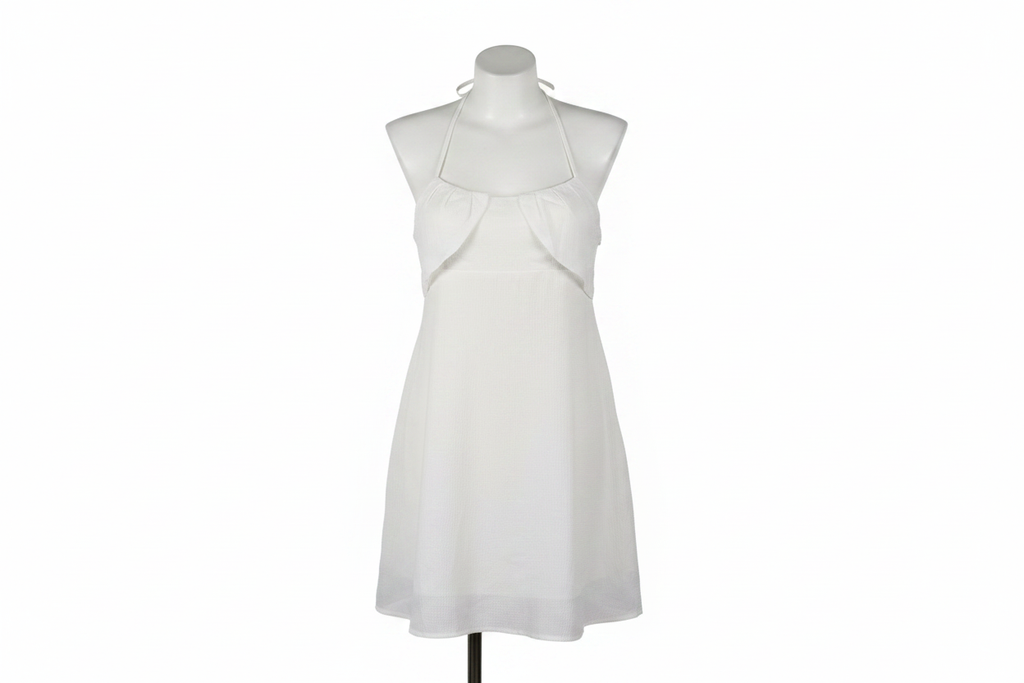 Promesa Tissue Dress - White Background 1