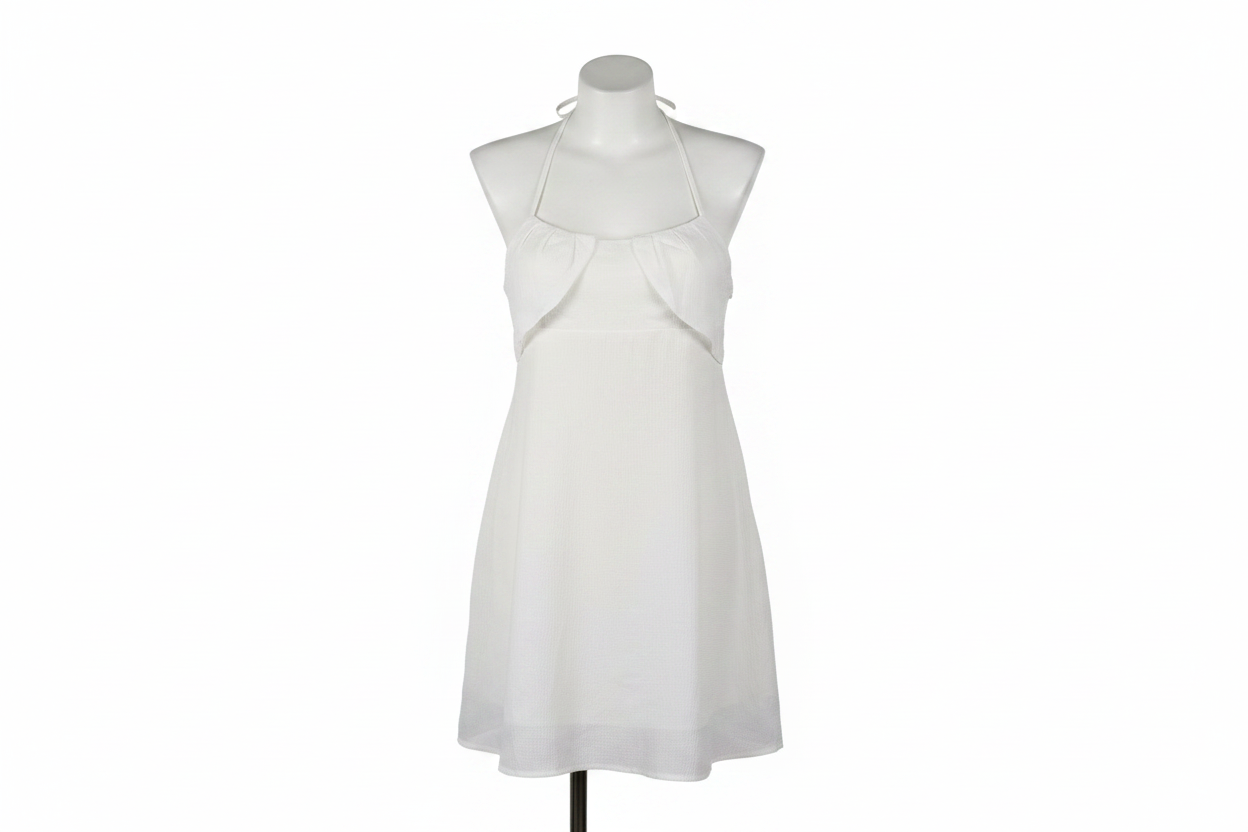 Promesa Tissue Dress - White Background 1