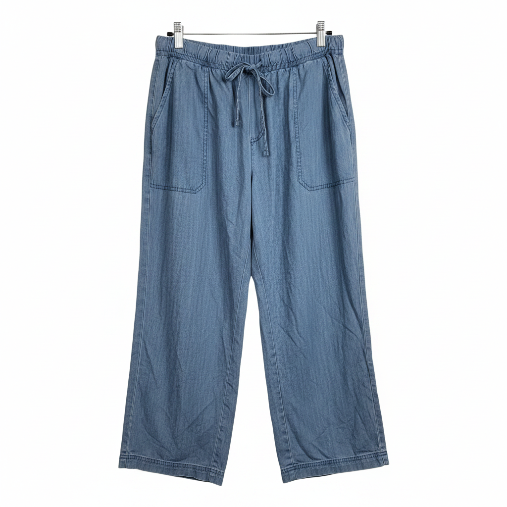 Splendid Pull-On Tie Pants - White Background 1