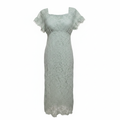 Lace tie dress first photo on white background