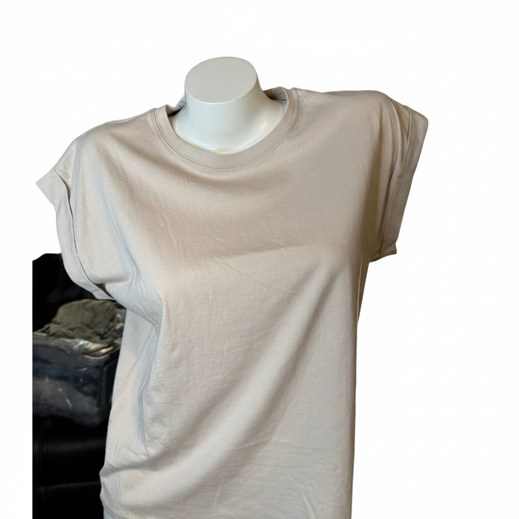 Cuff Sand T-shirt - White Background 1