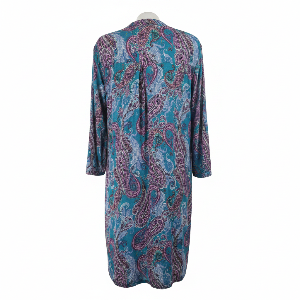 Dear Scarlett Print Dress (Plus) - White Background 2