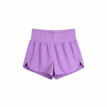 Purple Athletic Shorts - White Background
