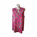 Dear Scarlett Floral Tank (Plus) - White Background 1