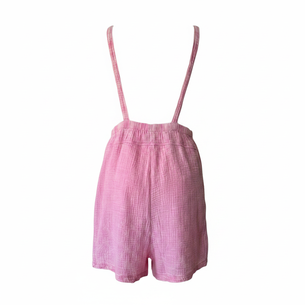 Short Romper-Pink - White Background 4
