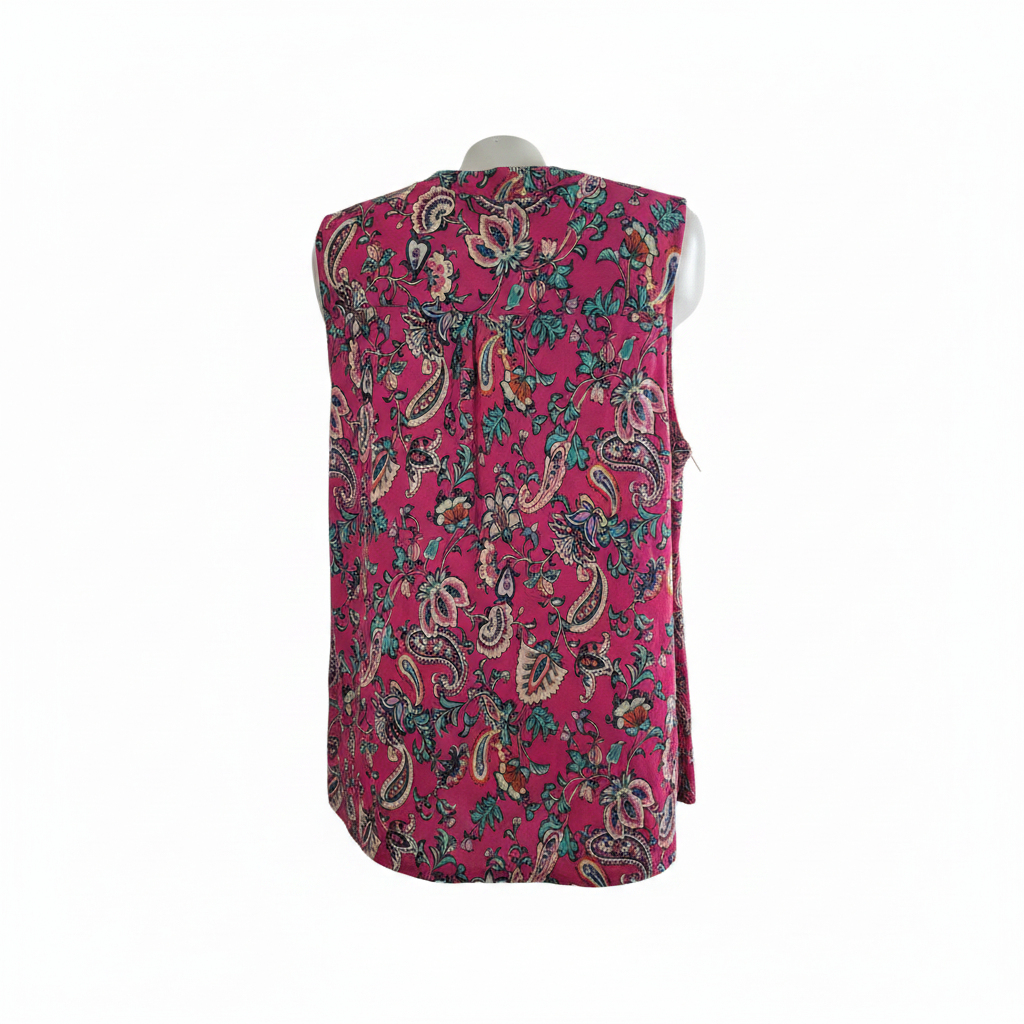 Dear Scarlett Floral Tank (Plus) - White Background 2