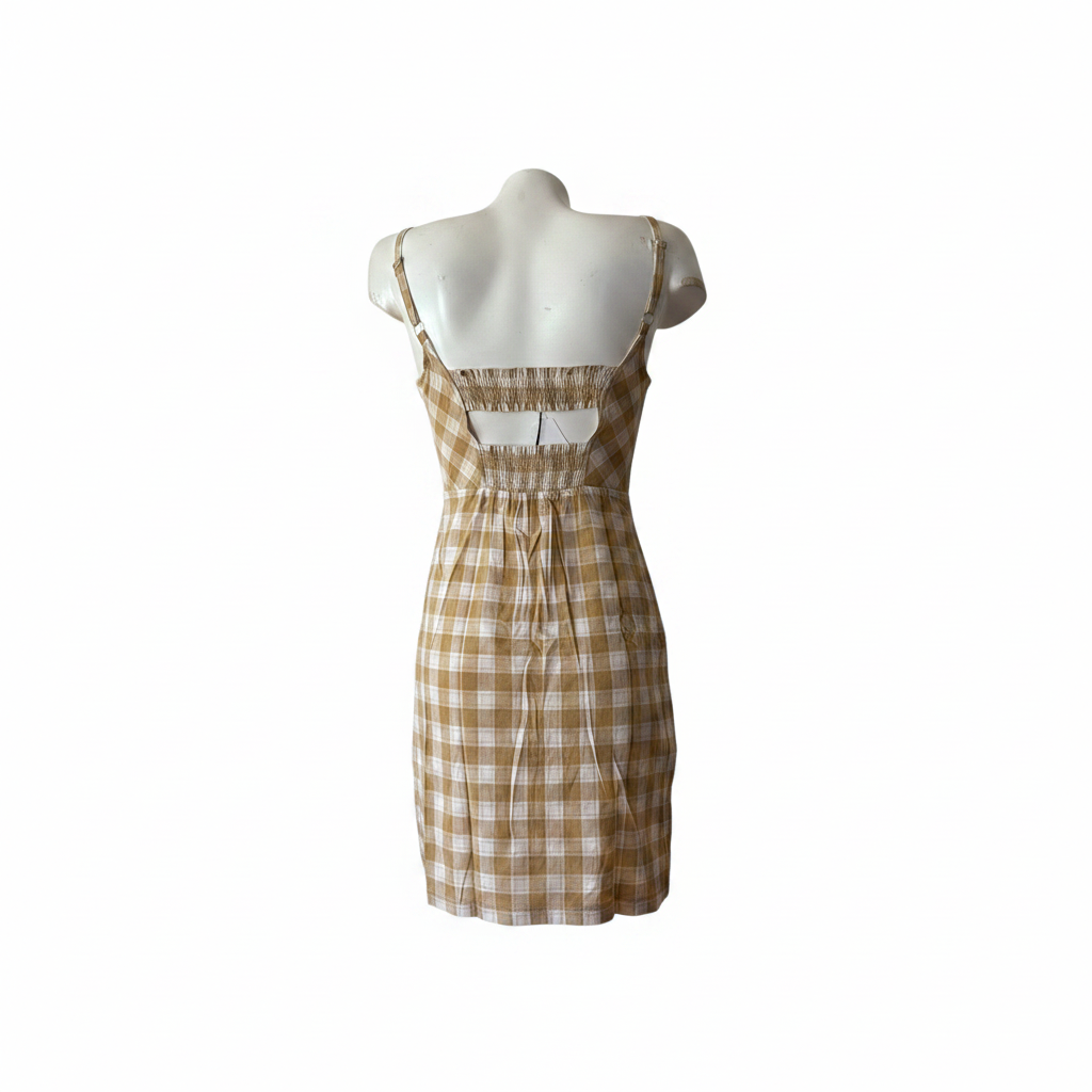 Checkered Dress - White Background 2