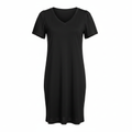 T-shirt Dress Black - White Background 1