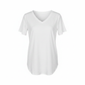 V-neck T-shirt - White Background