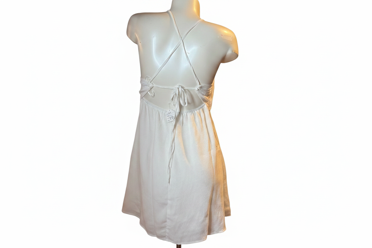 Promesa Tissue Dress - White Background 2