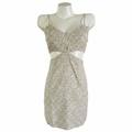 Flower cut out dress first photo on white background