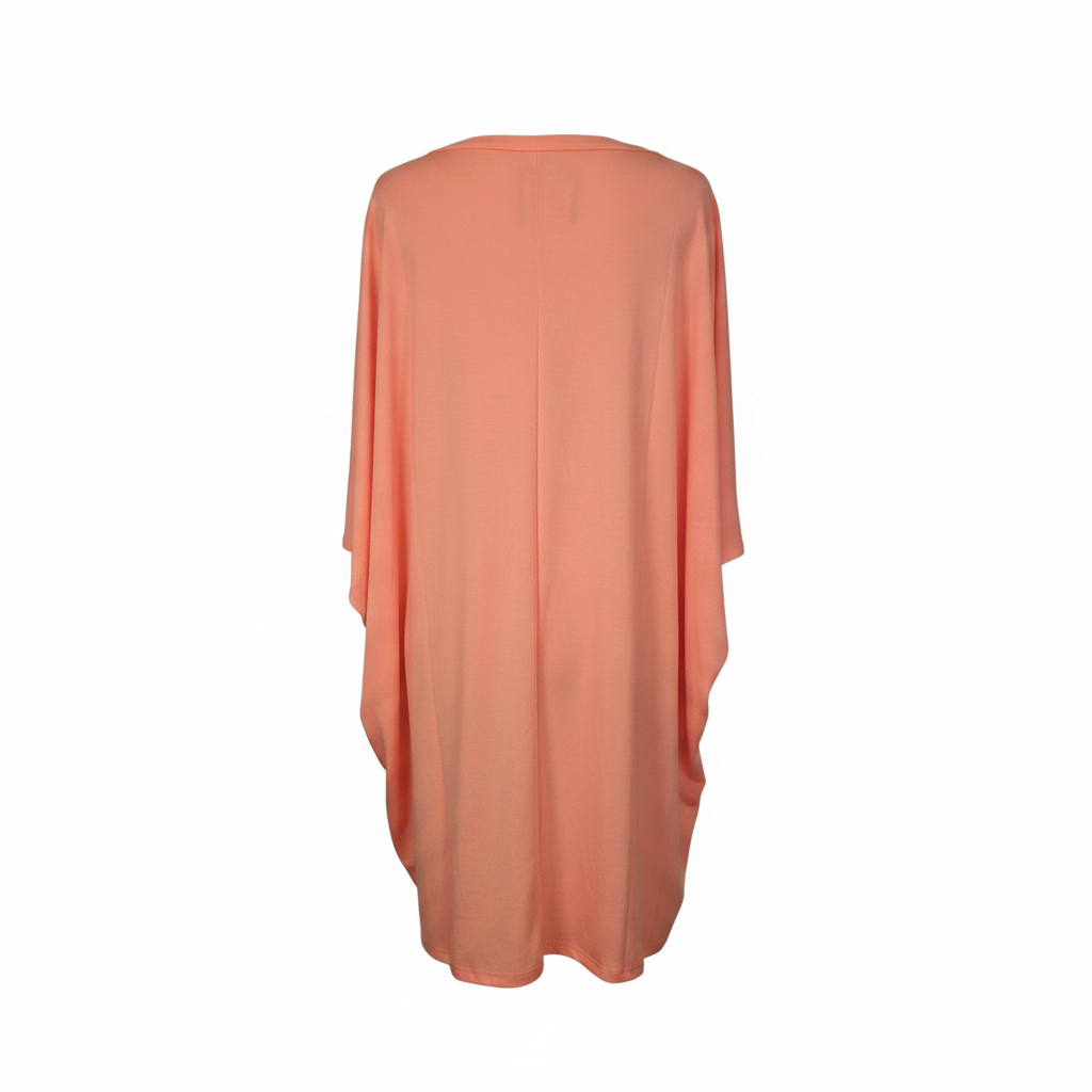 Dear Scarlett Orange Tunic (Plus) - White Background 2